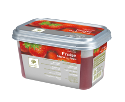 Замороженное пюре из фруктов с добавлением сахара Клубника, 1 кг