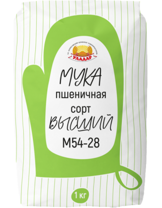 Мука пшеничная высший сорт марка М 54-28, 2 кг