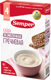 Каша Semper (Сэмпер) безмолочная Гречневая, 180 г