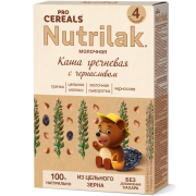 Каша Nutrilak (Нутрилак) PROCEREALS молочная Гречневая с черносливом цельнозерновая, 200 г