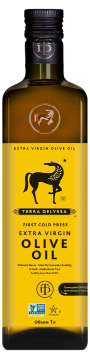 Масло оливковое нерафинированное высшего качества Extra Virgin т.м. Terra Delyssa 1 л, ст/б