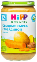 Пюре HiPP (Хипп) Овощная смесь с говядиной, 190 г