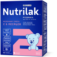 Смесь Nutrilak Premium + 2 мол. сух. адап. последующая, 300г