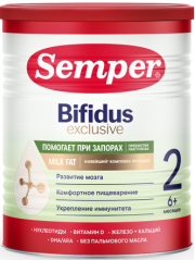Смесь сухая Semper Bifidus Exclusive (Сэмпер Бифидус Эксклюзив) 2, 400г