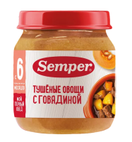 Пюре Тушеные овощи с говядиной, 100 г