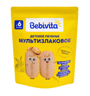 Печенье детское растворимое Bebivita Мультизлаковое, 80 г