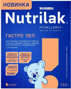 Смесь Нутрилак Premium Гастро Пеп сухая специализированая 350 г