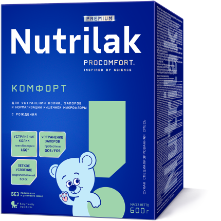 Смесь сухая Nutrilak Premium (Нутрилак Премиум) Комфорт специализированная, 600 г