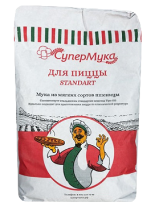 Мука пшеничная для пиццы, стандарт, 25 кг
