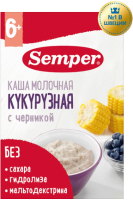 Каша молочная кукурузная с черникой с 6 мес, 180 г