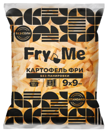 Картофель фри без панировки 9х9 мм (F79) Fry Me Standard, 2,5 кг