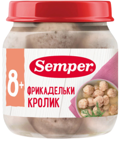 Пюре Фрикадельки Кролик,100 г