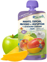 Пюре Fleur Alpine (Флер Альпин) Манго, персик, яблоко с йогуртом, 120 г
