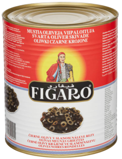 Оливки Черные резаные, 3 кг (масса продукта 1,56 г)