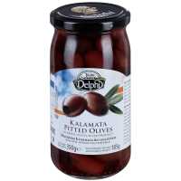 Маслины Каламата без косточки, 350 г (масса продукта 185 г)