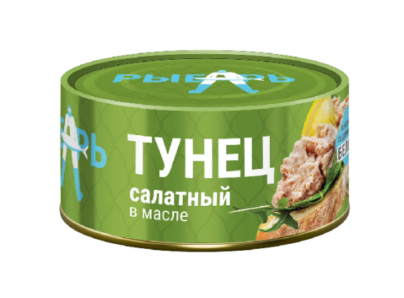 Тунец полосатый салатный в масле, 170 г