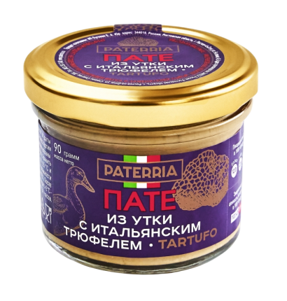 Пате из утки с итальянским трюфелем -Tartufo, 90 г