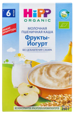 Каша сухая молочная пшеничная с овсяными хлопьями и пребиотиками