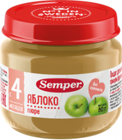 Пюре Semper (Сэмпер) Яблоко, 80 г