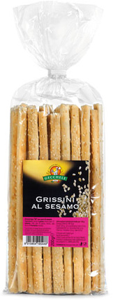 Хлебные палочки С КУНЖУТОМ Гриссини аль Сезамо (Grissini al Sesamo), 200 г