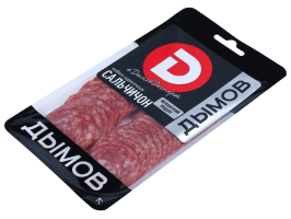 Колбаса Сальчичон сырокопченая полусухая нарезка, 80 г