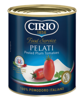 Очищенные томаты целые сливововидные в томатном соку, 2,5 кг