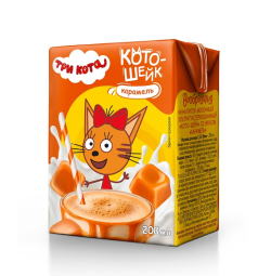 Напиток молочный ультрапастеризованный «Кото-шейк» со вкусом «Карамель». Массовая доля жира 1,5%, 200 мл.