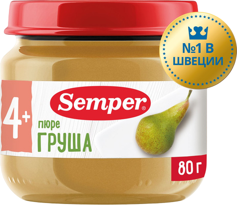Пюре детское груша, 80 г