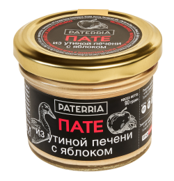 Пате из утиной печени с Яблоком, 90 г