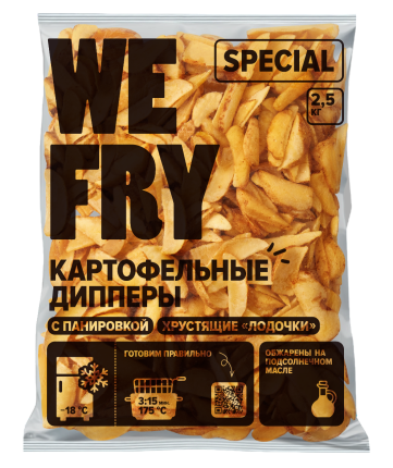 Картофельные Дипперы с панировкой (D01) Special We Fry, 2,5 кг