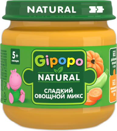 Пюре Сладкий овощной микс, 80 г