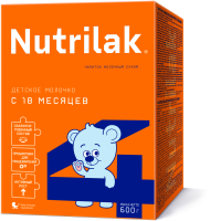 Напиток молочный сухой Нутрилак 4 Детское молочко, 600г