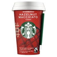 Молочный кофейный у/п напиток Starbucks® Hazelnut Macchiato со вкусом лесного ореха, м.д.жира 2.6%, 0.22л