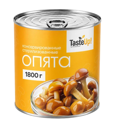Опята консервированные стерилизованные, 3100 мл/2840 г (масса продукта 1800 г)