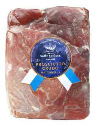 Ветчина Окорок Прошутто Крудо Матонелла сыровяленая, около 2,5 кг