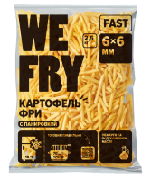 Картофель фри с панировкой 6x6 мм (FT6) Fast We Fry, 2,5 кг