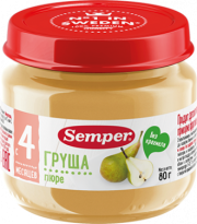 Пюре детское груша, 80 г
