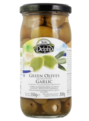 Оливки фаршированные чесноком, 350 г