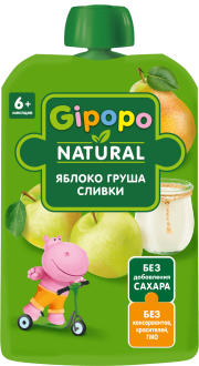 Пюре Яблоко, Груша, Сливки, 90 г 