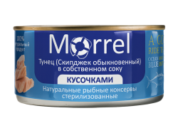 Тунец кусочками в собственном соку, 185 г