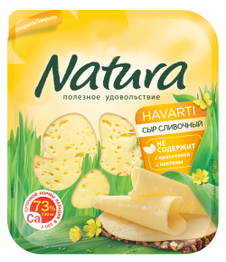 Сыр Natura сливочный  45% нарезка 150 г