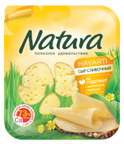 Сыр Natura сливочный  45% нарезка 150 г