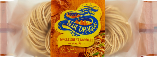 Лапша из цельнозерновой муки Голубой дракон, 300 г