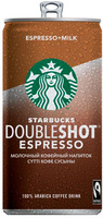 Молочный кофейный  напиток Starbucks® Doubleshot Espresso, м.д. жира 2.6%, 0.2л