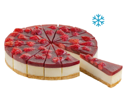 Пирог сырный Чизкейк Клубничный замороженный, 2 кг (16 порций) 
