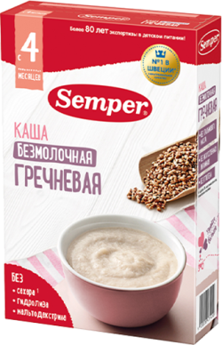 Каша гречневая безмолочная для первого прикорма с 4 мес, 180 г