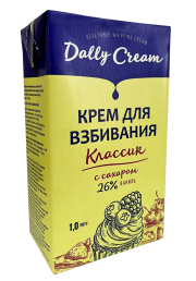 Крем на растительных маслах с ароматом ванили 26%, 1 л 