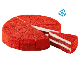 Торт бисквитный Красный бархат замороженный, 1.5 кг (12 порций)