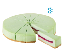 Пирог сырный Чизкейк Фисташка и Малина замороженный, 2 кг (16 порций)