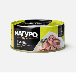 Филе-кусочки тунца полосатого в масле, 170 г